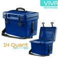 thumbnail image 6 of Cubix Outdoors Viva 14 QT On-The-Go Portable Insulated Hard Cooler - Fits 18 Cans - Azure Blue, 6 of 9