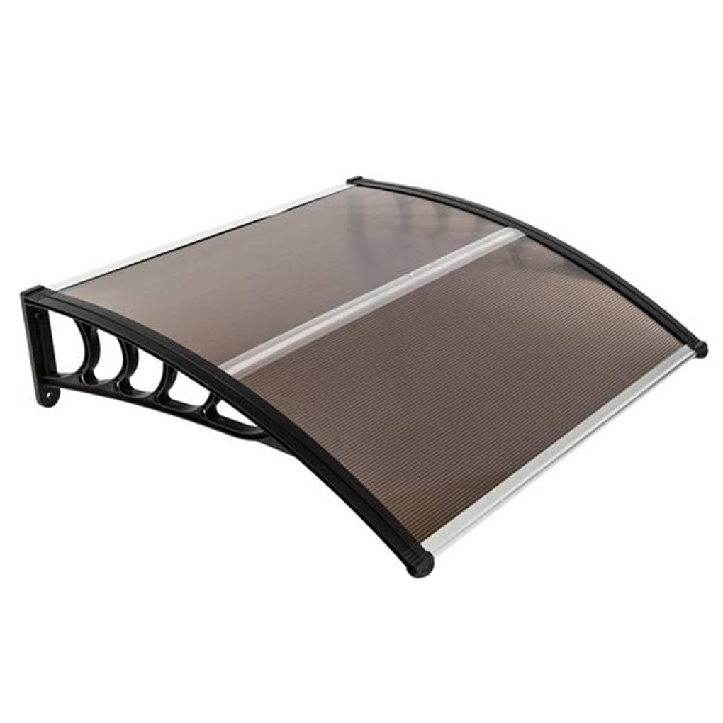 150 x 100cm U-Kiss Door Canopy Multiple Size Window Canopy Awning,Sun Rain Shelter Roofing Canopie Sun Shade Door Patio Cover UV Protection Shade Cover