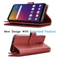 thumbnail image 4 of Tekcoo LG Stylo 5 / Stylo 6 / Stylo 5X / Stylo 5V / Stylo 5+ Wallet PU Leather Case, ID Cash Credit Card Slots Holder Purse Carrying Folio Flip Cover [Detachable Magnetic Hard Case] Kickstand, 4 of 6