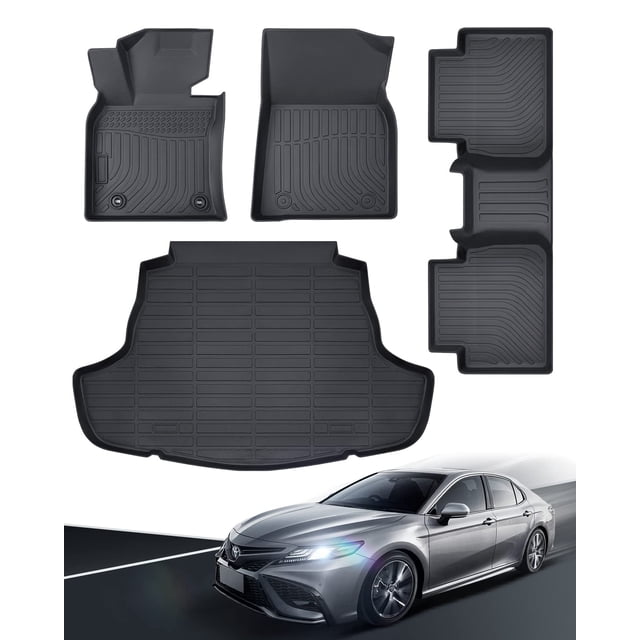 Alfombrillas CarqiWireless para Toyota Camry 2018-2024 TPE