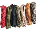 thumbnail image 5 of Nvzi 2 piezas de cordón de nailon trenzado de 4 mm para acampar, hamacas, tendedero, senderismo y pesca, 3 yardas, color rojo, 5 of 5