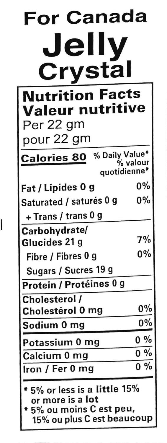 LAZIZA STRAWBERRY CRYSTAL JELLY 85GM