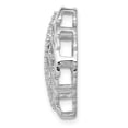 thumbnail image 2 of Finest Gold 14K White Gold 0.6 CTW Diamond Leaf Chain Slide Pendant, 2 of 4