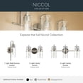 thumbnail image 4 of Kichler 55250BK Niccol 16" Tall Wall Sconce - Black, 4 of 7