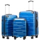 thumbnail image 1 of Set de equipaje Coolife, maleta expandible con cierre TSA, 3 piezas, azul, 1 of 1