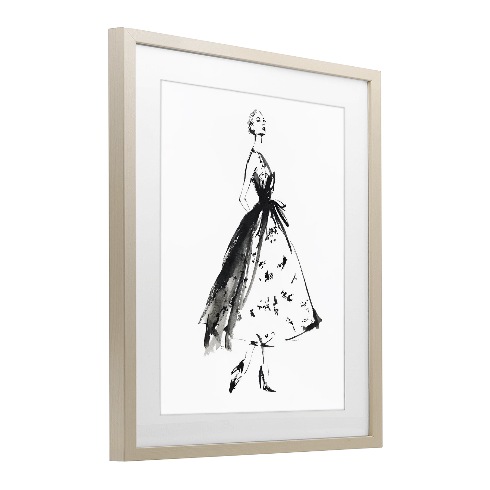 Stupell Industries Ethereal Couture Contour Birch Framed Print Under Glass, design by Svetlana Aleynikova