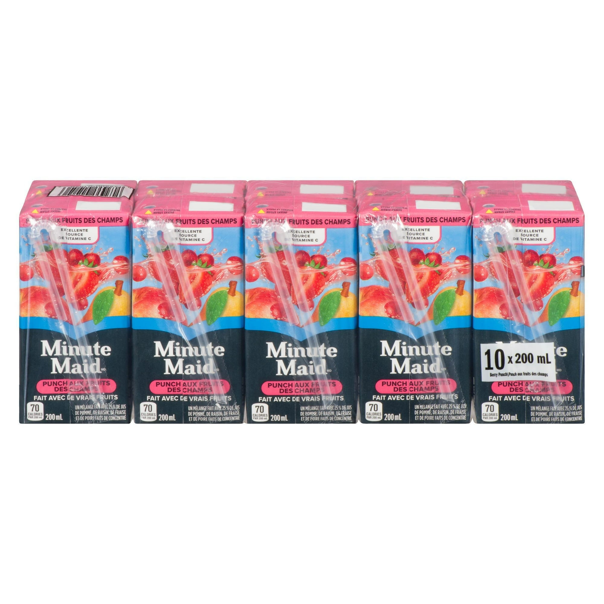 Minute Maid Berry Punch Cartons, 200 mL, 10 Pack