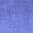 thumbnail image 1 of Ahgly Company Machine Washable Indoor Square Oriental Blue Industrial Area Rugs, 4' Square, 1 of 4