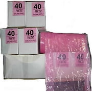 "Pink" Dry Cleaning Poly Garment Bags Choose 40" or 72" (40" x 21" x 7")