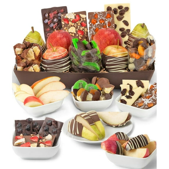 From You Flowers - Heavenly Chocolate Covered Fruit Basket for Birthday, Anniversary, Get Well, Congratulations, Thank You, All Occasions