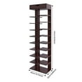thumbnail image 2 of 10 Tier Vertical Shoe Rack, Free Standing Shoe Storage Rack, Modern Shoe Rack, 2 of 16