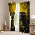 thumbnail image 3 of Manfei Boys Girls Video Game Black Out Curtains,Abstract Gamepads Curtains Pack of 2 (42x63 Each),Gothic Spider Web Bedroom Curtains,Luxury Bedroom Decor, 3 of 6