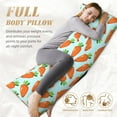 thumbnail image 5 of Lsque Cartoon Carrot Body Pillow Case Cover,Ultra-Soft Microfiber Bed Pillow Cases 20x54 inches,Elegant Bedding,Breathable Durable Pillow Cover with Envelope Closure, 5 of 8