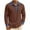 Brown, variant on Men's Linen Cotton Long Sleeve Shirt Collared Denim Patchwork Loose Shirt Casual Trendy Top Daily Wear,M,Khaki