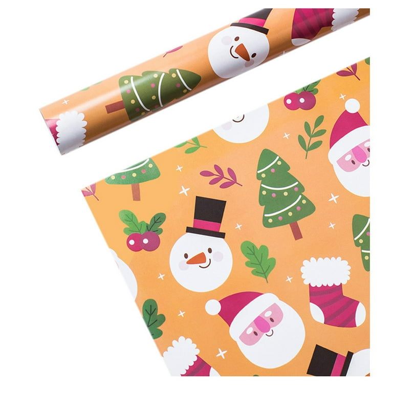 Miayilima 5PCs ( 75cmX50cm)Single-sided Christmas Wrapping Paper