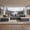 Grey, variant on 106.5" Modular Sofa Couch for Living Room , Cloud L-Shaped Sofa with Deep Seating Upholstered, Green