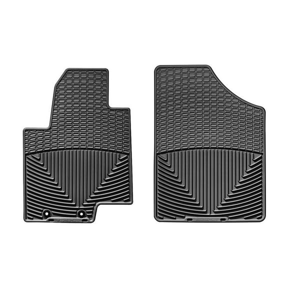 WeatherTech All-Weather Floor Mats compatible with 2010-2013 Kia Soul - 1st Row (Driver & Passenger), Black
