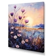 thumbnail image 2 of Designart "Purple Thistle Euphony I" Floral & Botanical Wall Art Print, 2 of 5