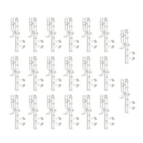 20pcs Blind Valance Clips Clear Plastic Valance Retainer Clips Blind Window Valance Clips Hidden Valance Clips