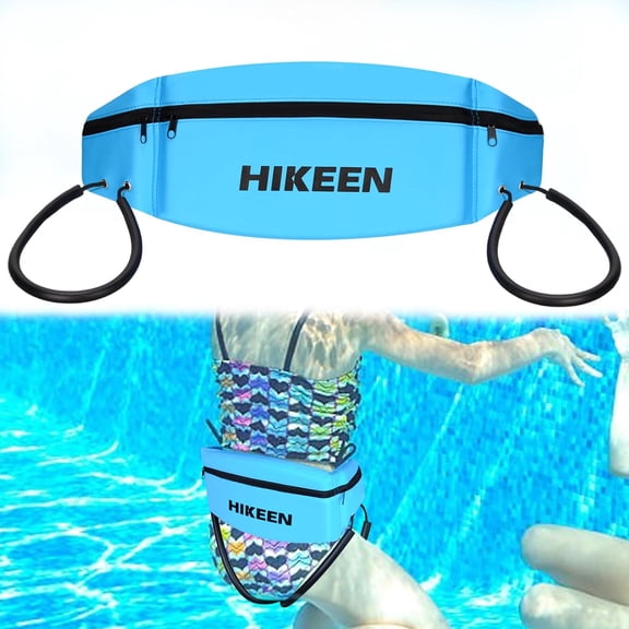 Swim Belt for Kids,Water Aerobics Equipment with Fixing Straps and Zipped Pocket,Adults Pool Exercise Equipment for Pool Exercises and Workouts