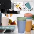 thumbnail image 4 of Tasse Incassable en Paille de Blé - Ensemble de 6 Verres Réutilisables - Gobelet Compatible Lave-Vaisselle - Écologique, 4 of 5