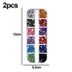 thumbnail image 2 of Rhinestone del arte del clavo, arte del clavo cristalino 3D de la piedra plana del clavo MFZFUKR CPB-US-CJZ275-4, 2 of 5
