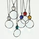 thumbnail image 3 of Collar de lupa Lente de lupa óptica con colgante de cuentas de cristal de la suerte vintage para lectura de biblioteca Impresión fina Zoom Aumento de joyería de visión (azul) WD.WDQZL Hogar, 3 of 6