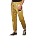 thumbnail image 4 of INSPIRE CHIC Shiny Drawstring Jogger for Men's Metallic Sweat Pants Party Sparkle Pants 30 Golden, 4 of 6