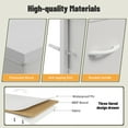 thumbnail image 6 of EnHomee Tall Dresser for Bedroom with 12 Drawers & Mesh-Door Fabric Dresser & Chests of Drawers with Charging Station & LED Lights, White, 6 of 7