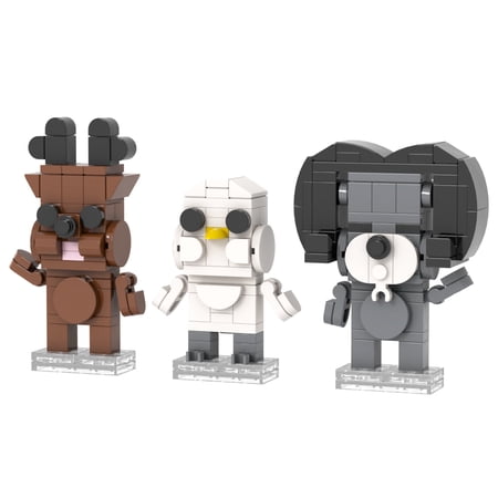 MOOXI 99 Nights Forest Mini Reindeer,Ram,Owl Action Figures Building Block Set,FNAF Classic Creative Building Blocks Children Kit,Gifts for Kids(171pcs)