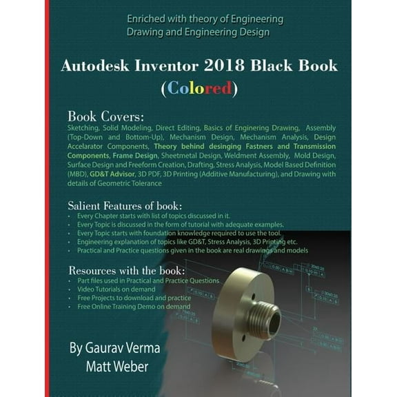 Autodesk Inventor 2018 Black Book (Colored), (Paperback)