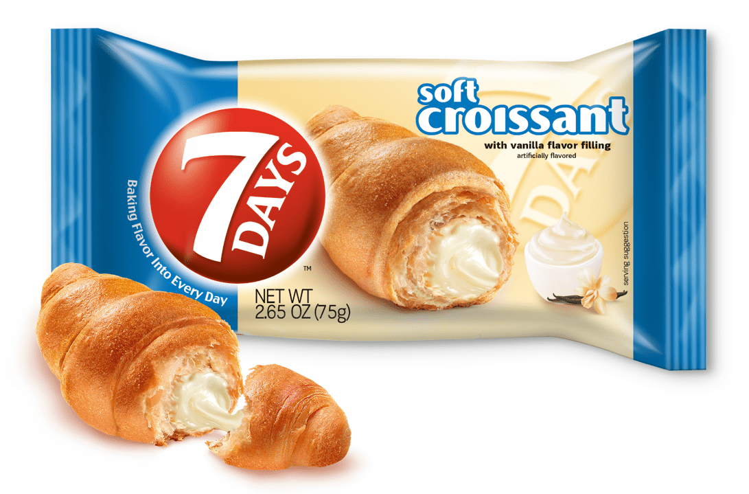 7Days Soft Croissant, Vanilla, 2.65oz