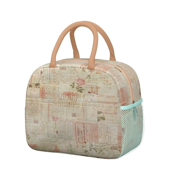 Reusable Travel Lnsulated Lunch Bag for Women & Men-Leakproof Water-Resistant Cooler Tote,Large Capacity(10.6x8.7x6.3in)for Work,Office,Travel,Picnic,Beach.