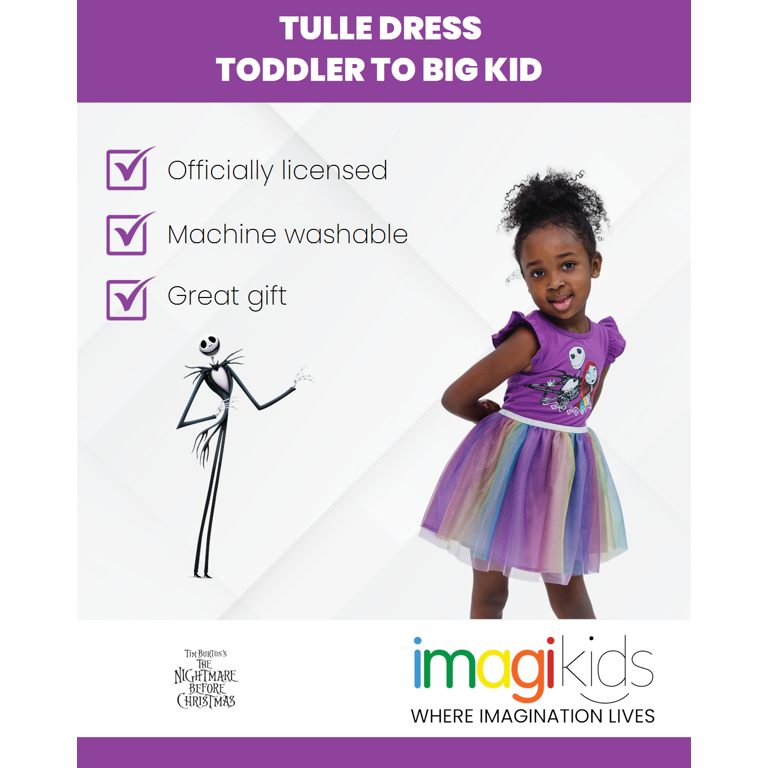 nightmare before christmas tutu dress Disney Nightmare Before Christmas Jack Skellington Sally Tulle Dress  Toddler to Big Kid