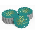 thumbnail image 2 of Inkdotpot Let Love Sparkle Wedding Bottle Tag Real Gold Foil Favor Hang Tags Pack Of 50, 2 of 7