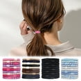 thumbnail image 4 of 10 Pcs Colored Braided Hair Ties Soft Rubber Hairs Band Sweet Color Elastic Hair Ties Fashion Ponytail Holders Cute Gift for Girls Thick Straight/Curly Hairs, 4 of 5