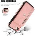 thumbnail image 7 of REQO Phone Case for iPhone 7/8/SE 2020/2022 Wallet Cover with Wrist Crossbody Strap Lanyard Credit Card Holder Stand Cell iPhone7 iPhone8 7s 8s i SE2020 SE2022 2/2nd/3/3rd Generation SE2 Women, 7 of 7