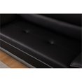 thumbnail image 6 of Kingway Furniture Lilian Faux Leather Livingroom Sofa in BlackGray, 6 of 7