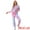 Pink Blue, variant on DARING DIVA Women's 2 Piece Tie Dye Hoodie Drawstring Sports Outfit S Black