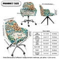 thumbnail image 7 of Xixirimido Boho Mandala Butterfly Pattern Swivel Armchair Accent Dining Chair Cover, Stretch Mid-Back Office Desk Chair Slipcover Leisure Arm Chair Protector Soft Covers for Home, 7 of 7