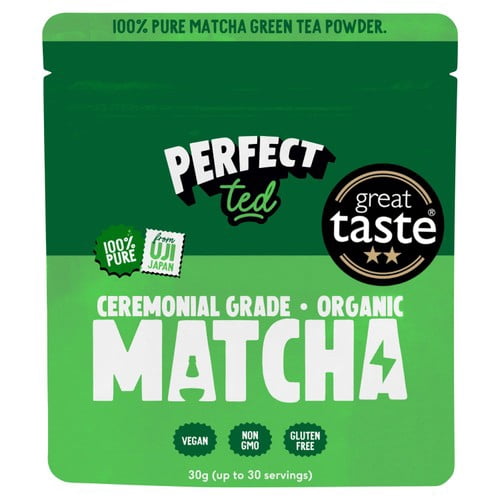 Perfect Ted Organic Matcha Powder 30g, British Import (Pack of 2)