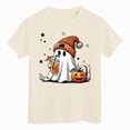 thumbnail image 3 of TOWED22 Boys Girls Halloween Shirts Toddler Short Sleeve Truck Boo Ghost Pumpkin Tee Tops T-Shirts,Beige,5-6 Y, 3 of 7