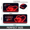 thumbnail image 3 of Faptoena Kitchen Rugs and Mats Sets of 2,Valentine''s Day Kitchen Rugs Red Love Heart Decoration Non-Slip Rugs,Rubber Backing Waterproof Floor Mat,17x30+17x48inch, 3 of 6