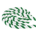 thumbnail image 1 of Unique Bargains 1Inch x 20Feet Natural Twisted Cotton Rope 3 Strand Tug of War Rope with Sealing Tape Green White, 1 of 6