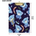 thumbnail image 3 of GZHJMY Cartoon Koala Blue Clipboard,Standard A4 Letter Size Hardboard Office Clipboards with Low Profile Clip for Classrooms, Offices,Students-Silver Clip24 Whiteboard Clipboards, 3 of 7