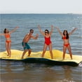thumbnail image 6 of Aqua Lily Pad Floating Mat Duracore Foam Lake Float, 6’ x 12’, Yellow/Blue, 6 of 7