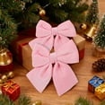 thumbnail image 6 of Luoshdecor 2Pcs Velvet Wreath Bows,Winter Christmas Bows Xmas Hanging Ornaments for Wreath WeddingParty Decoration, 6 of 6