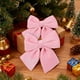 thumbnail image 4 of Decoraciones de Navidad Al Aire Libre 2 Paquetes de Terciopelo Arco de Navidad 15x14cm Agrupado Rojo Verde Rosado Blanco Paño Decoraciones Del Árbol de Navidad, 4 of 6