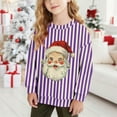 thumbnail image 2 of Taqqpue Boys Girls Christmas Sweatshirt Long Sleeve Santa Printed Shirts Blouse Fall Winter Ugly Christmas Sweater Pullover for Kids 1-15T, 2 of 7