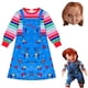 thumbnail image 2 of Disfraz de Halloween para niñas, ropa de muñeca fantasma, Cosplay de Chucky, vestido de princesa para fiesta de carnaval, conjunto de máscara, 2 of 5
